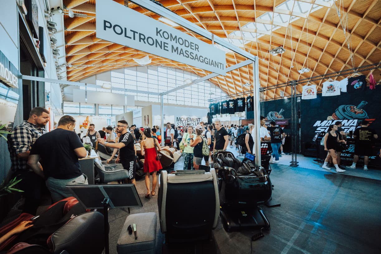 Komoder a RiminiWellness 2026: innovazione, recupero muscolare e benessere professionale