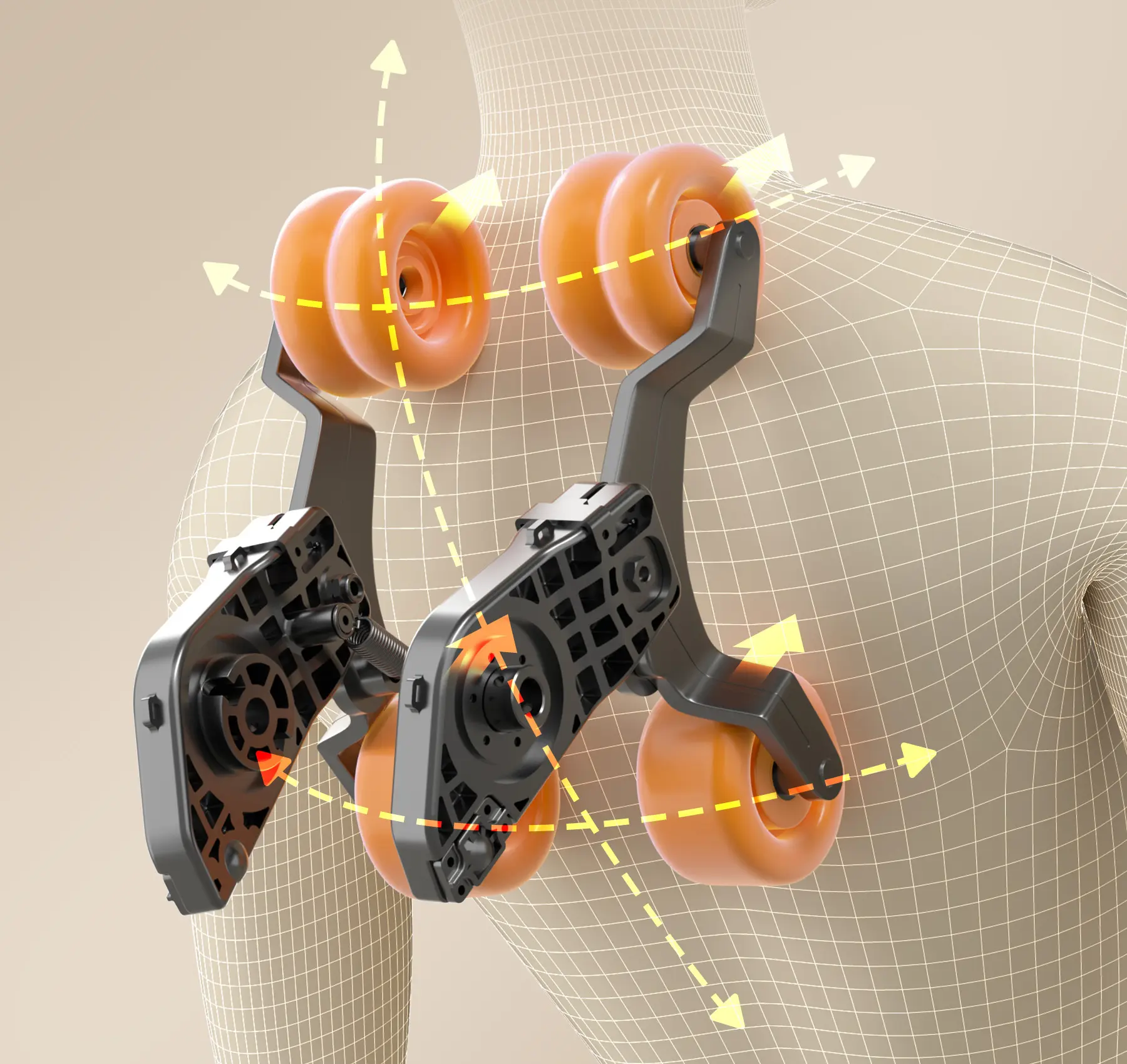 Meccanismo di massaggio 3D